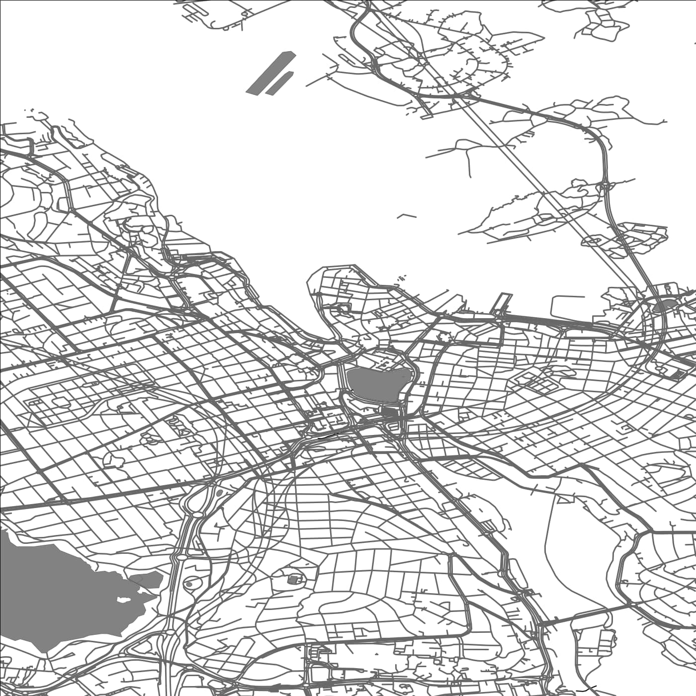 ROAD MAP OF STAVANGER, NORWAY BY MAPBAKES