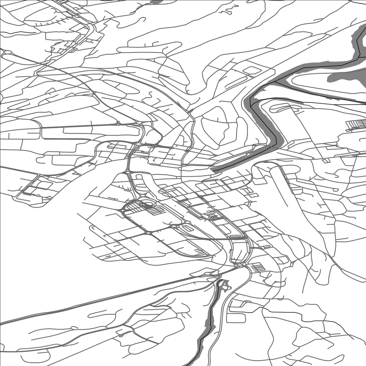 ROAD MAP OF STEINKJER, NORWAY BY MAPBAKES