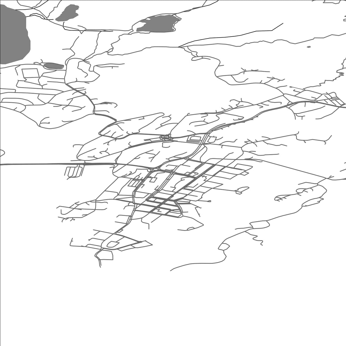 ROAD MAP OF SVOLVAER, NORWAY BY MAPBAKES