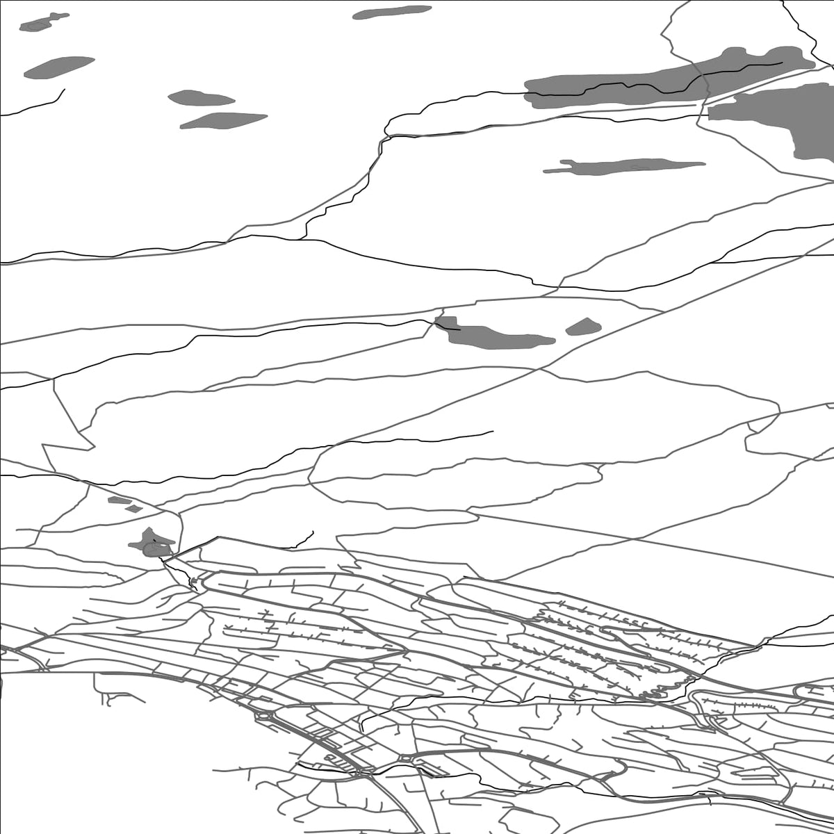 ROAD MAP OF ULSTEIN, NORWAY BY MAPBAKES