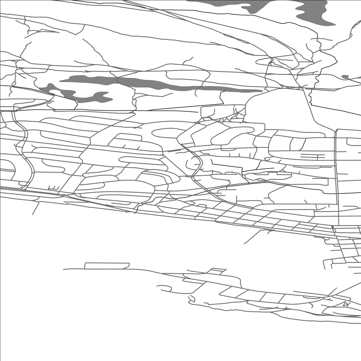 ROAD MAP OF VADSO, NORWAY BY MAPBAKES