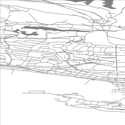 ROAD MAP OF VADSO, NORWAY BY MAPBAKES