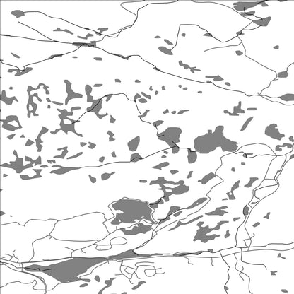 ROAD MAP OF VENNESLA, NORWAY BY MAPBAKES