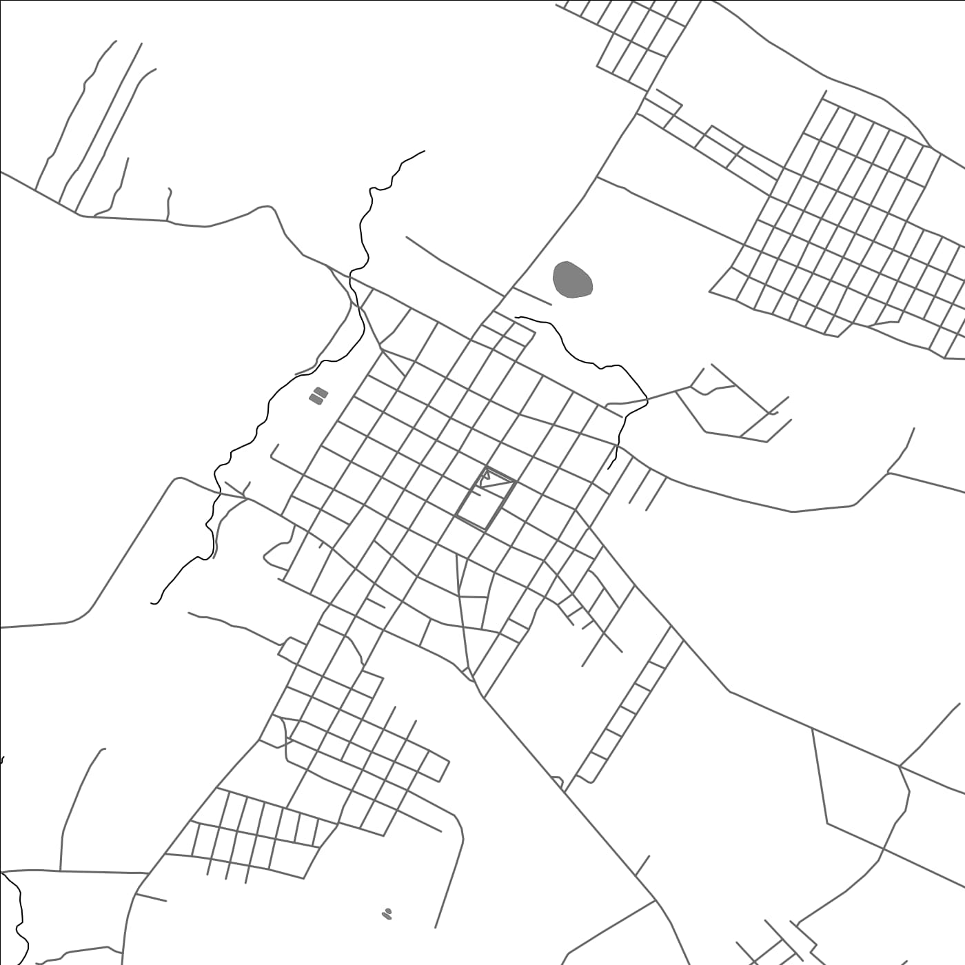 ROAD MAP OF ATYRA, PARAGUAY BY MAPBAKES