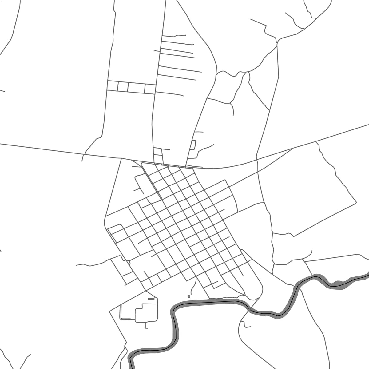 ROAD MAP OF BELEN, PARAGUAY BY MAPBAKES