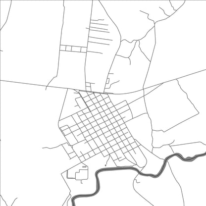 ROAD MAP OF BELEN, PARAGUAY BY MAPBAKES
