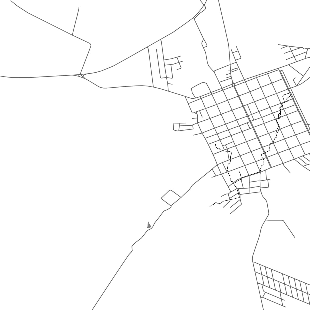ROAD MAP OF CAAZAPA, PARAGUAY BY MAPBAKES