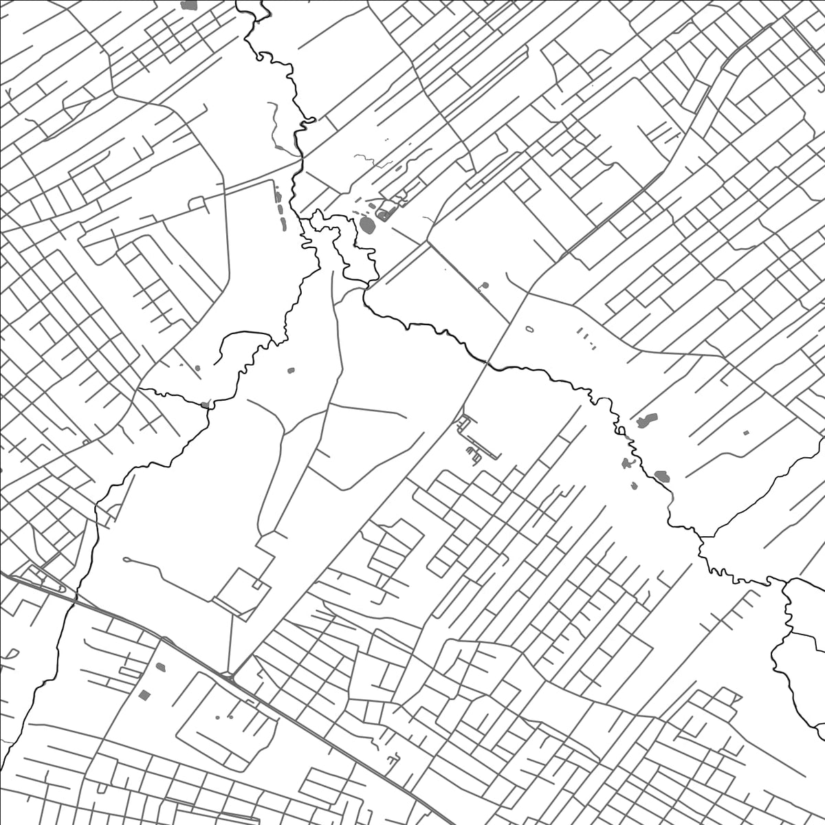 ROAD MAP OF CAPIATA, PARAGUAY BY MAPBAKES