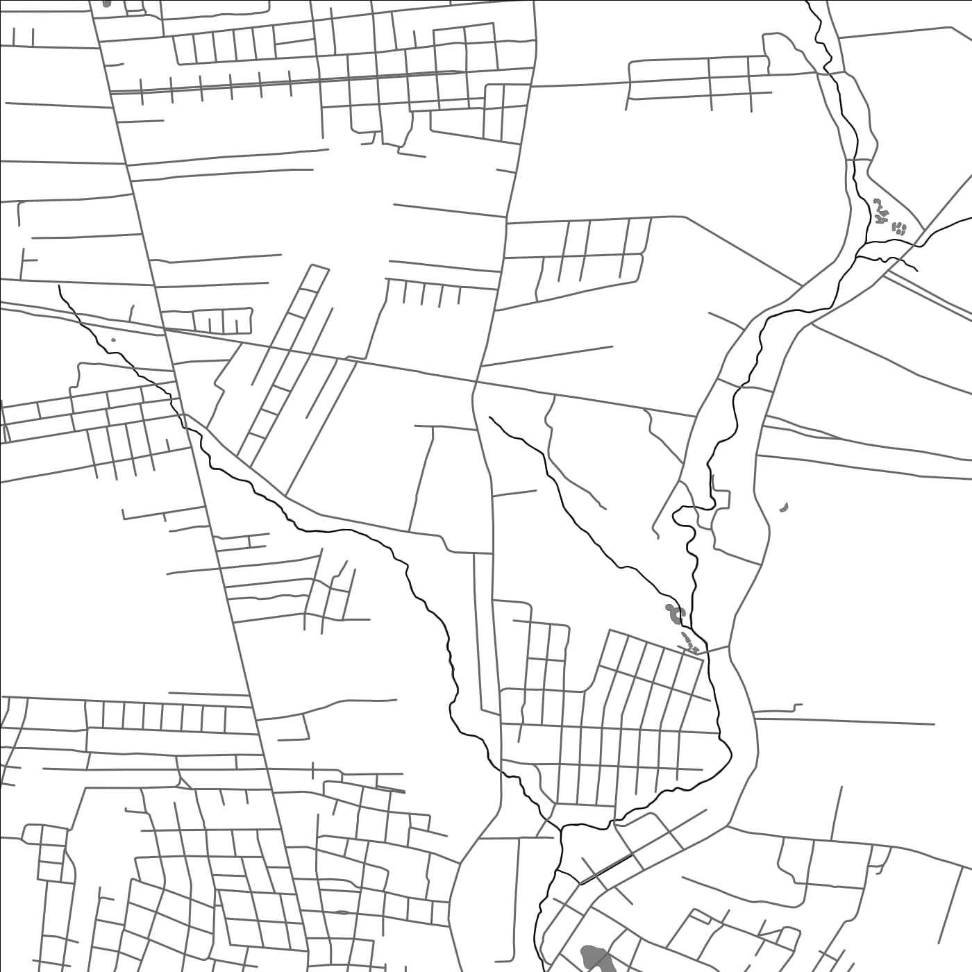 ROAD MAP OF ITA, PARAGUAY BY MAPBAKES