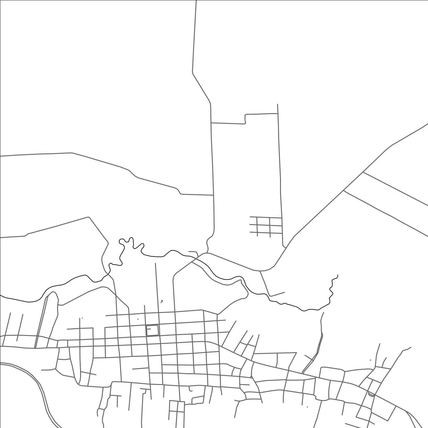 ROAD MAP OF ITACURUBI DE LA CORDILLERA, PARAGUAY BY MAPBAKES