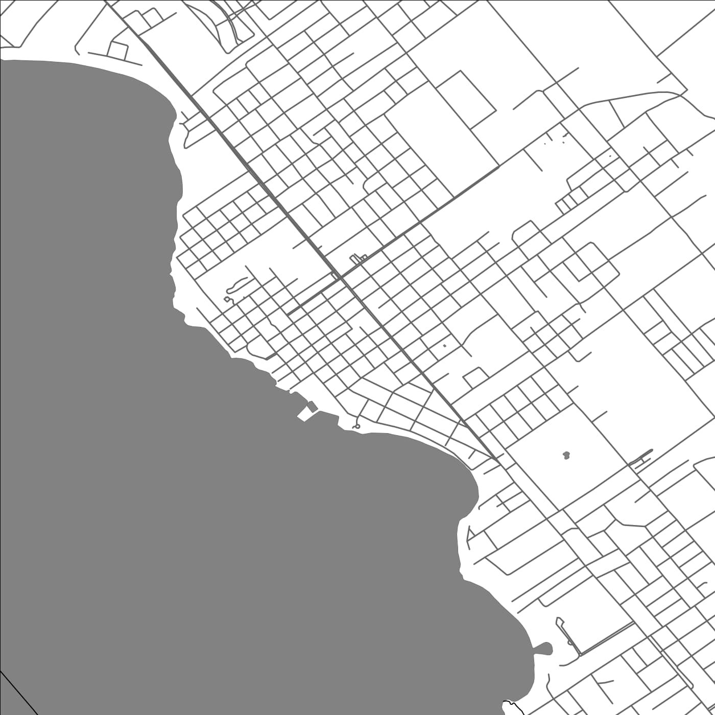 ROAD MAP OF SAN BERNARDINO, PARAGUAY BY MAPBAKES