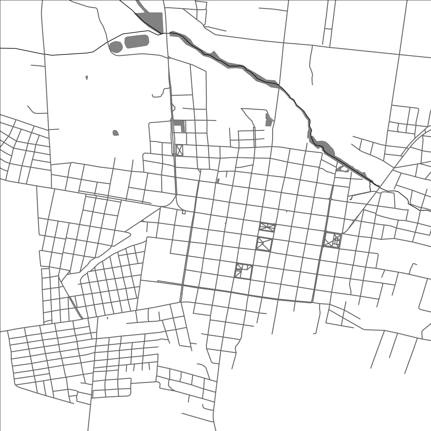 ROAD MAP OF SAN IGNACIO, PARAGUAY BY MAPBAKES