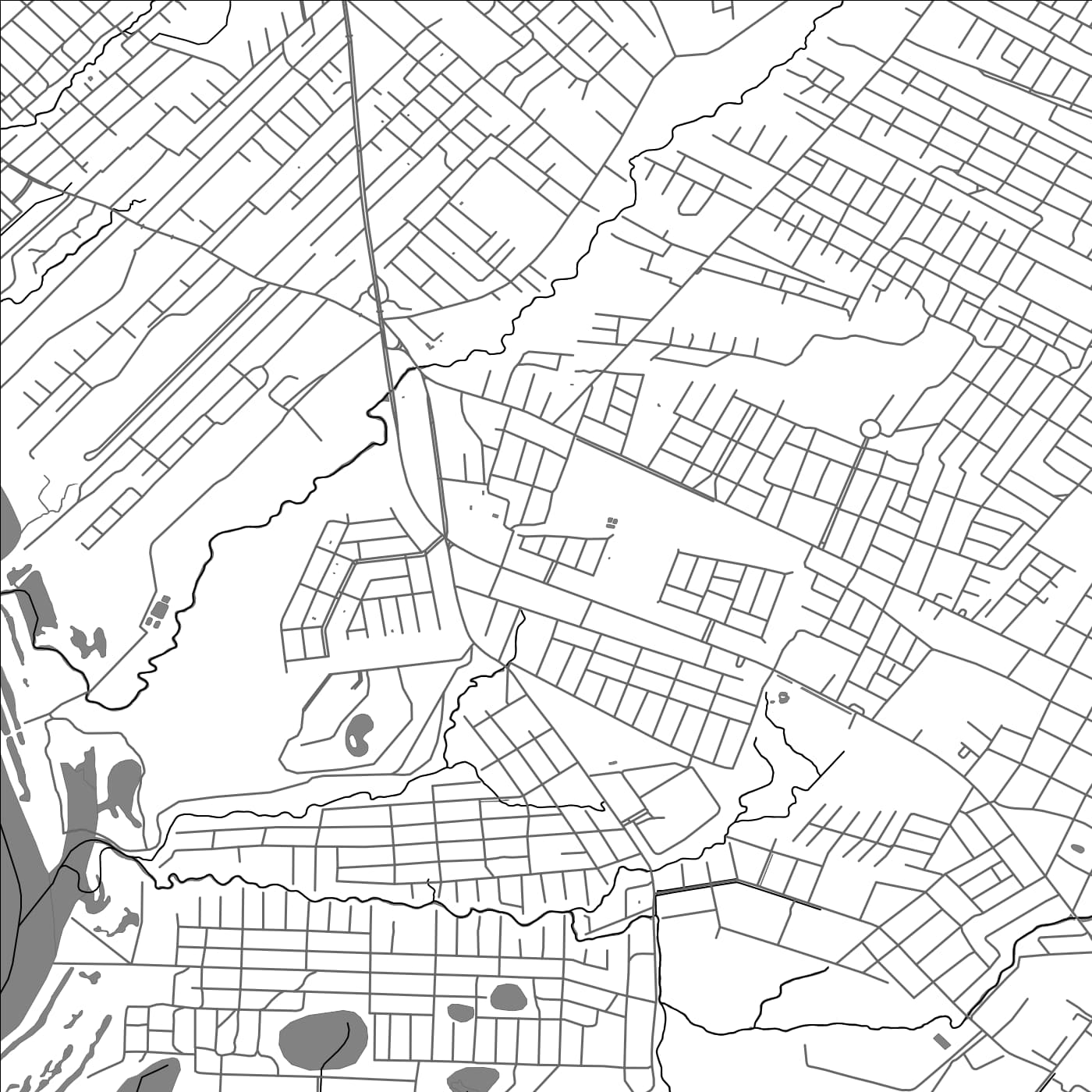 ROAD MAP OF YPANE, PARAGUAY BY MAPBAKES