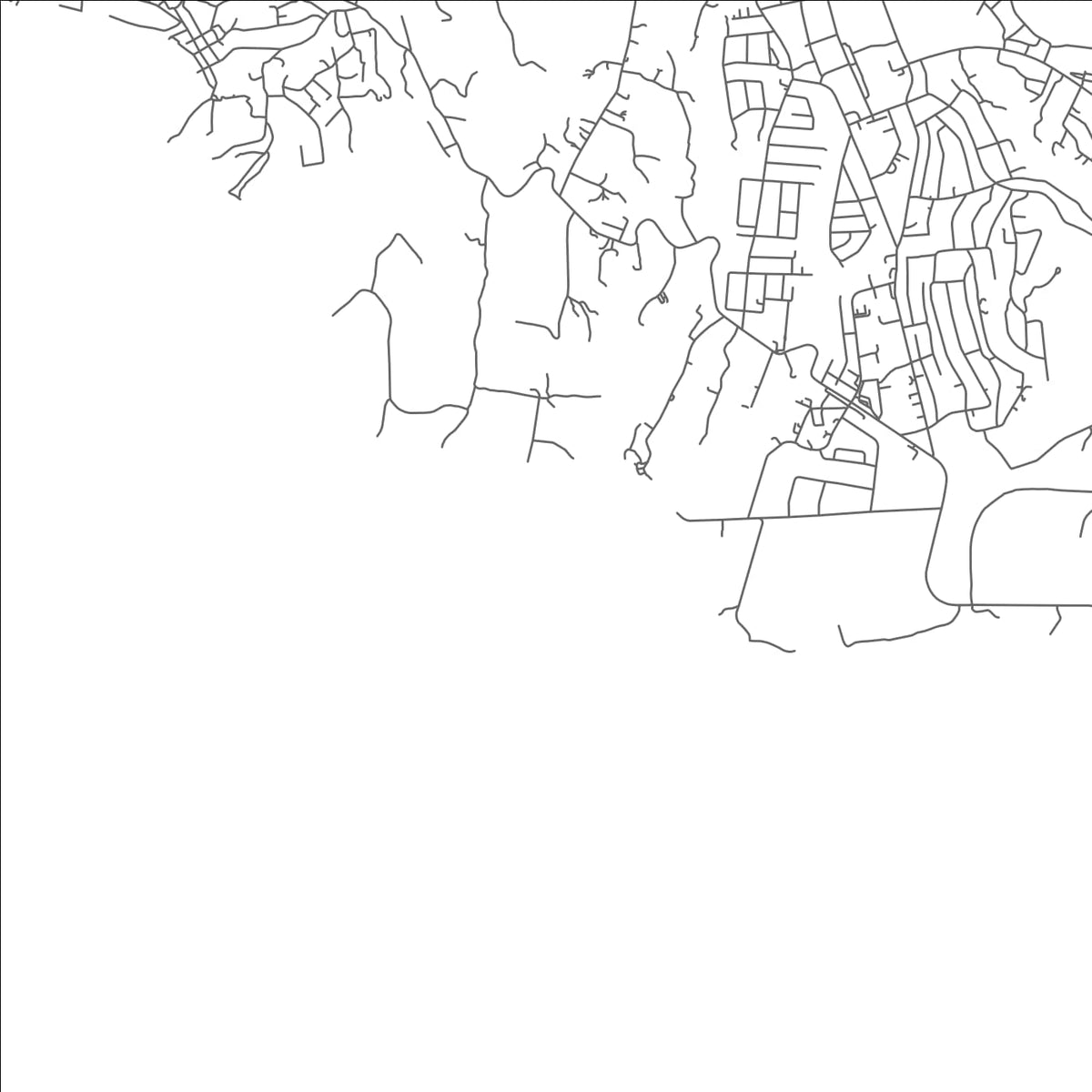 ROAD MAP OF ANSE NOIR, SAINT LUCIA BY MAPBAKES