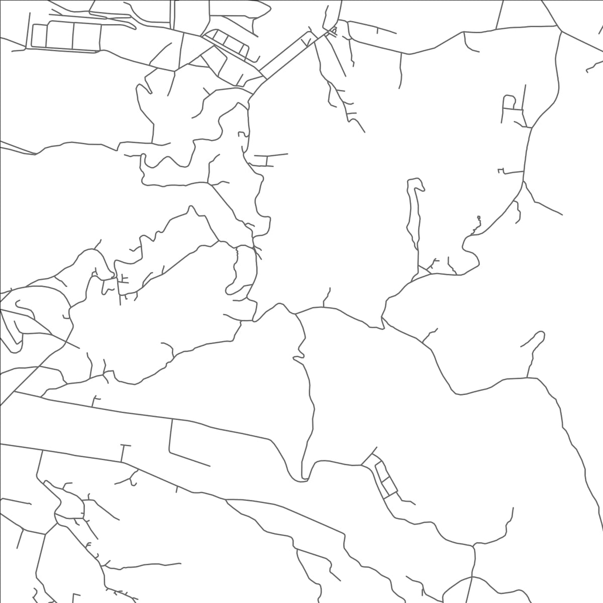 ROAD MAP OF BARRE DUCHAUSSÉE, SAINT LUCIA BY MAPBAKES