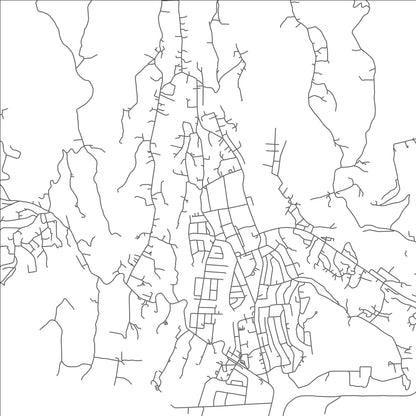 ROAD MAP OF CANTONEMENT, SAINT LUCIA BY MAPBAKES