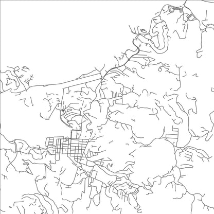ROAD MAP OF CASTRIES, SAINT LUCIA BY MAPBAKES