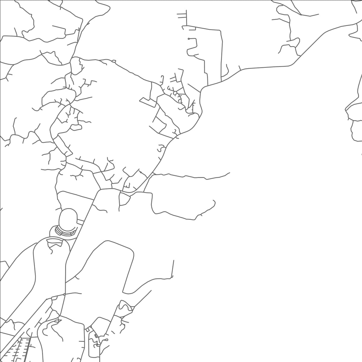 ROAD MAP OF EAU PIQUANT, SAINT LUCIA BY MAPBAKES