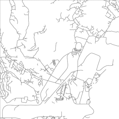 ROAD MAP OF POINTE SABLE, SAINT LUCIA BY MAPBAKES