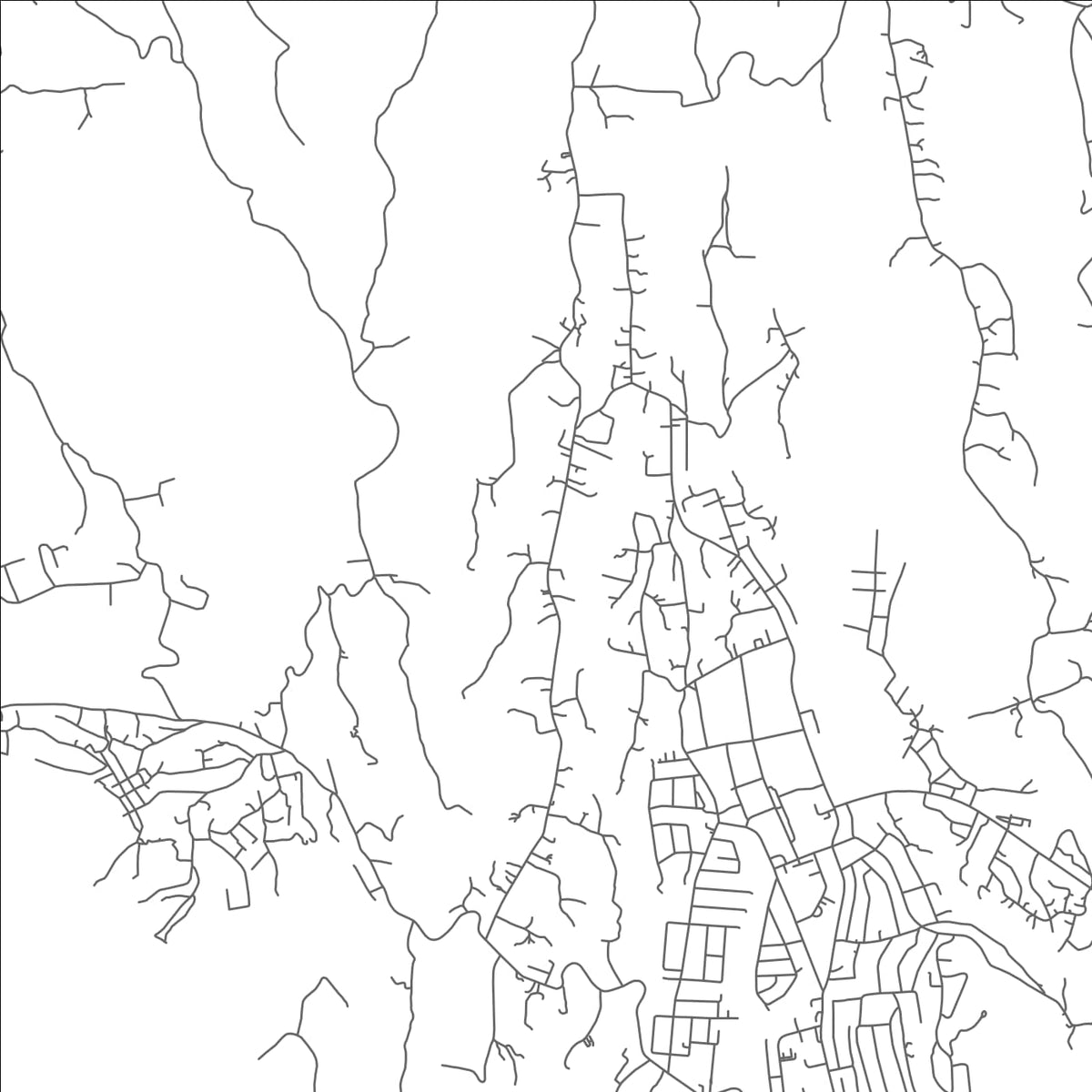 ROAD MAP OF POMME, SAINT LUCIA BY MAPBAKES