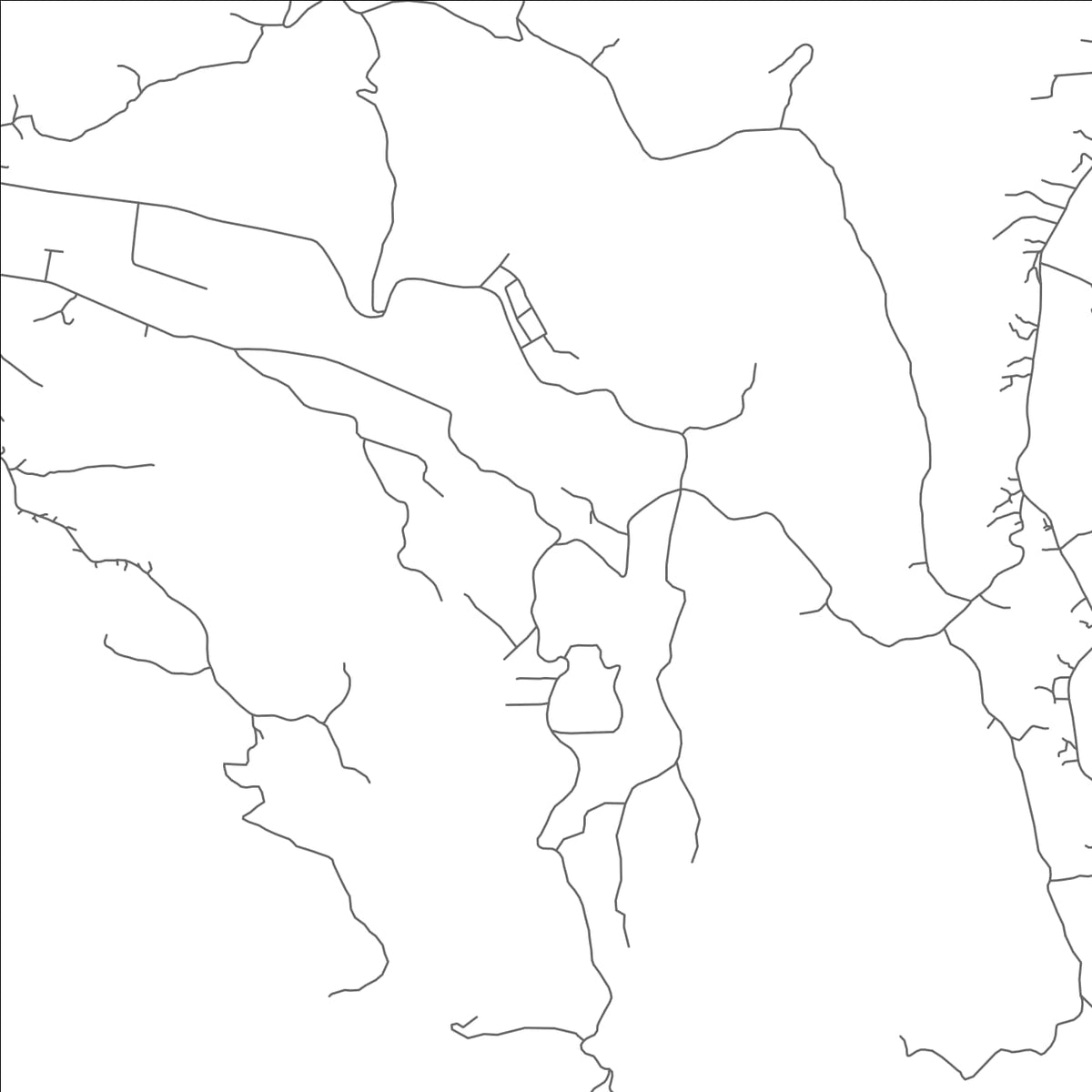 ROAD MAP OF VANARD, SAINT LUCIA BY MAPBAKES