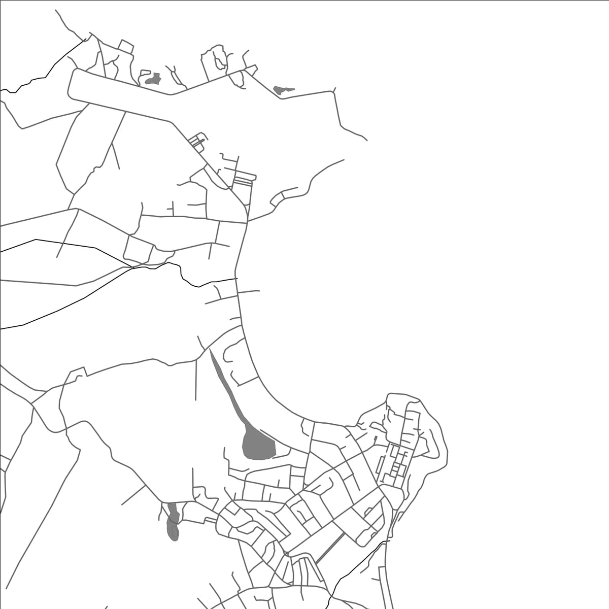 ROAD MAP OF NAZARÉ, SAO TOME AND PRINCIPE BY MAPBAKES