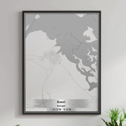 ROAD MAP OF KANEL, SENEGAL BY MAPBAKES