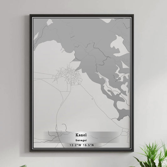 ROAD MAP OF KANEL, SENEGAL BY MAPBAKES