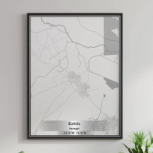 ROAD MAP OF KOBILO, SENEGAL BY MAPBAKES