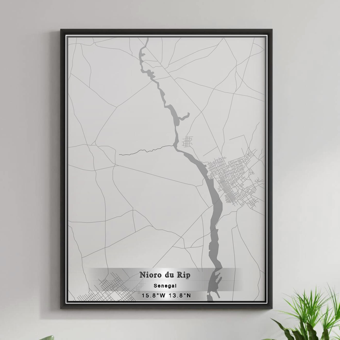 ROAD MAP OF NIORO DU RIP, SENEGAL BY MAPBAKES