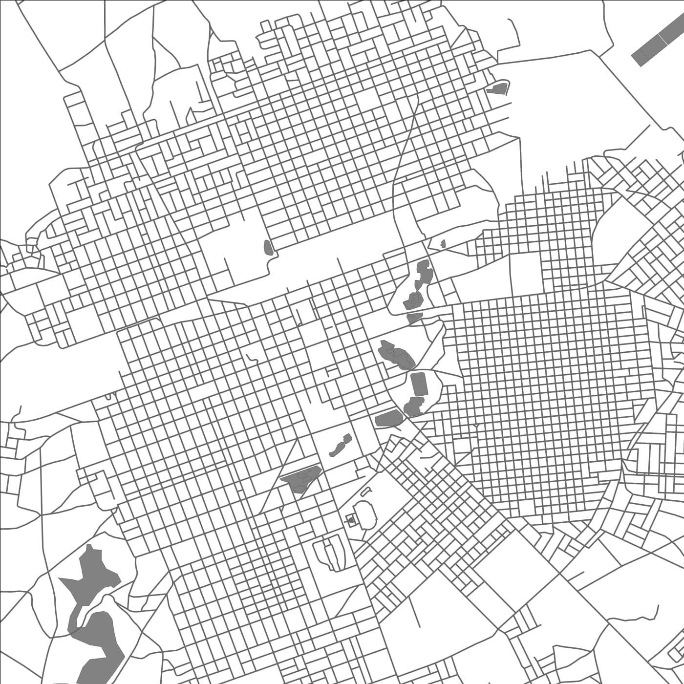 ROAD MAP OF DIOURBEL, SENEGAL BY MAPBAKES