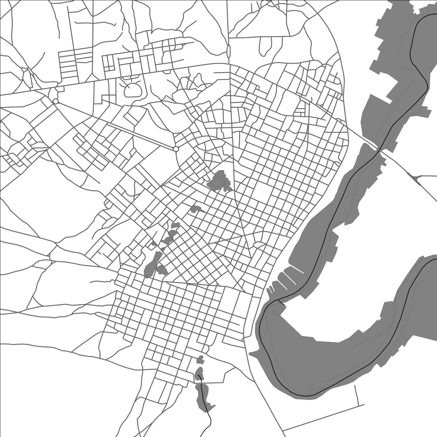 ROAD MAP OF FATICK, SENEGAL BY MAPBAKES