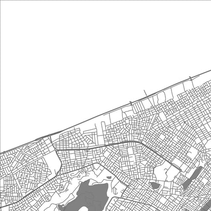 ROAD MAP OF GUEDIAWAYE, SENEGAL BY MAPBAKES