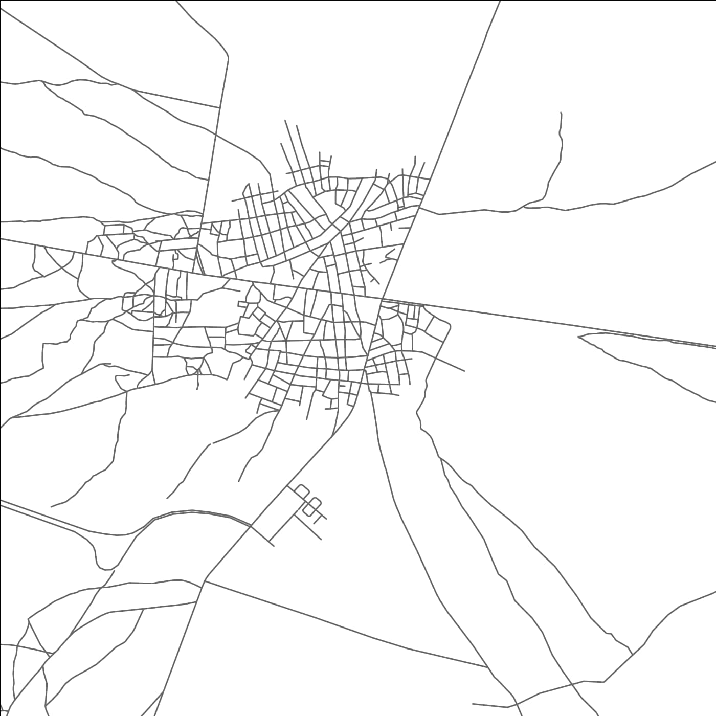 ROAD MAP OF TIADIAYE, SENEGAL BY MAPBAKES