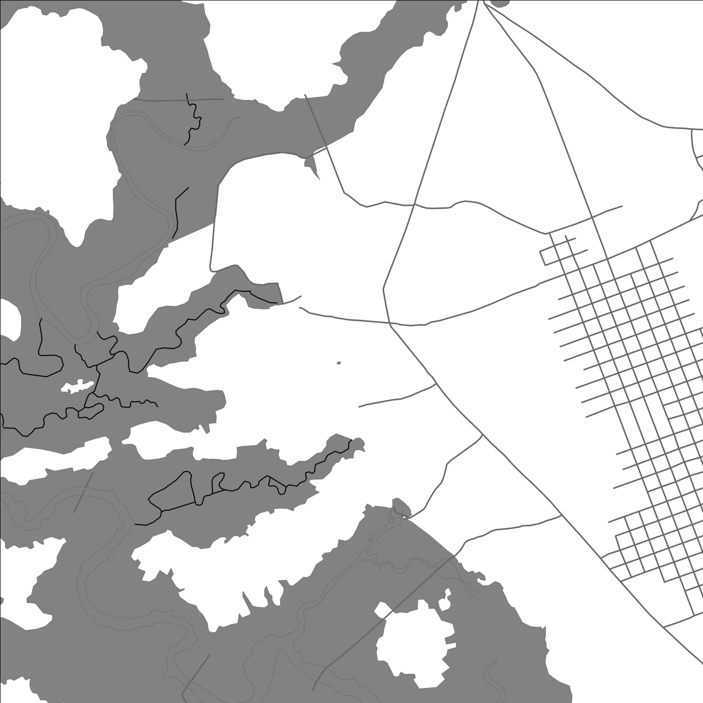 ROAD MAP OF TIONK ESSIL, SENEGAL BY MAPBAKES