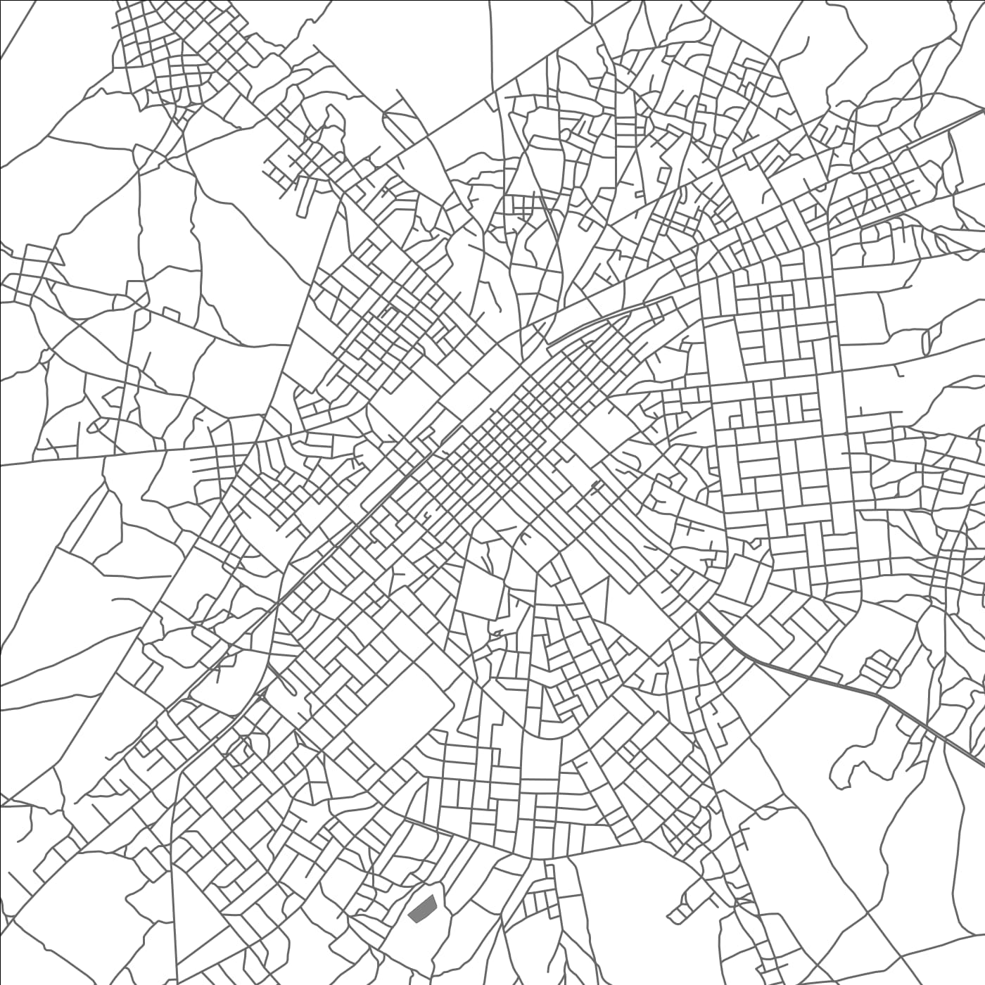 ROAD MAP OF TIVAOUANE, SENEGAL BY MAPBAKES