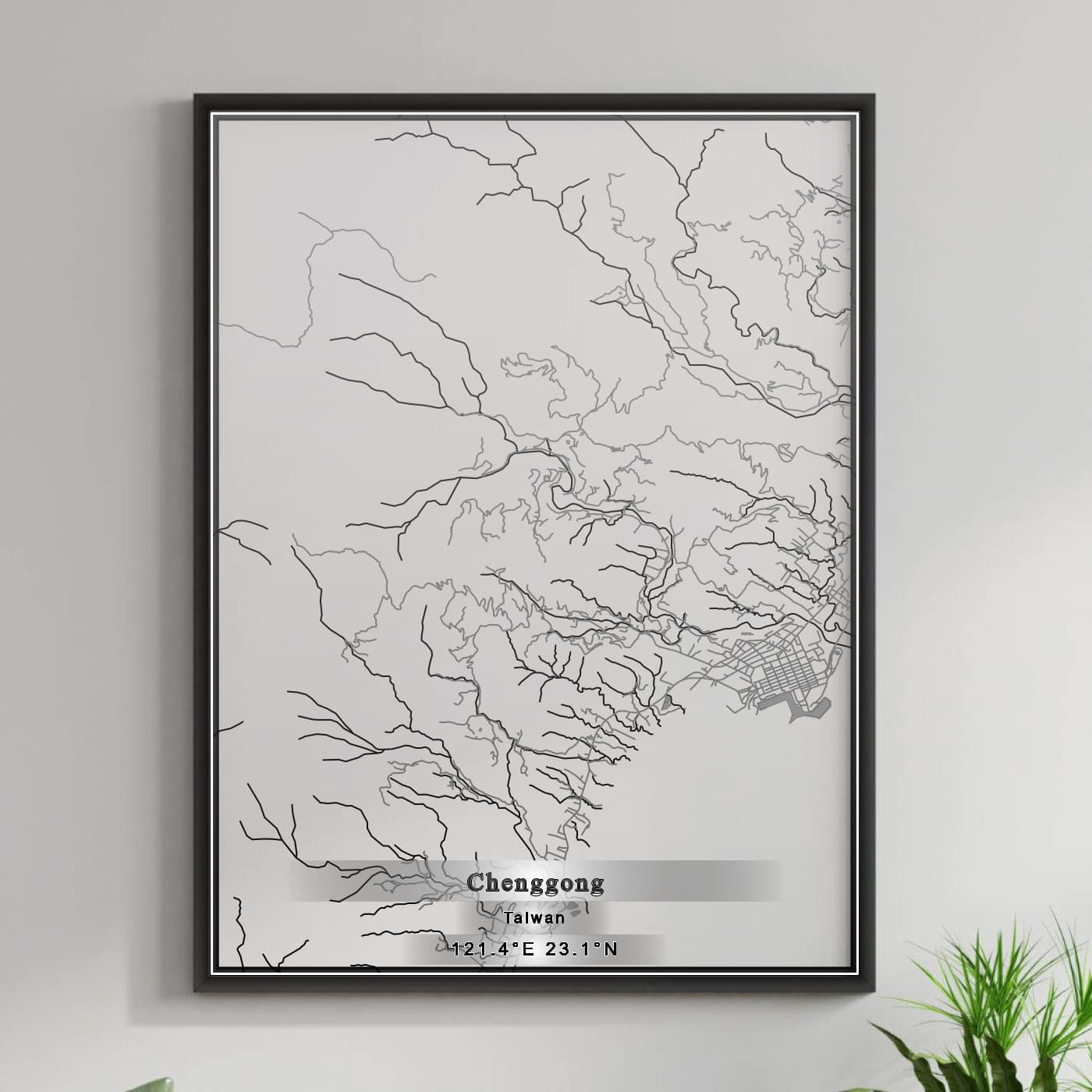 ROAD MAP OF CHENGGONG, TAIWAN BY MAPBAKES