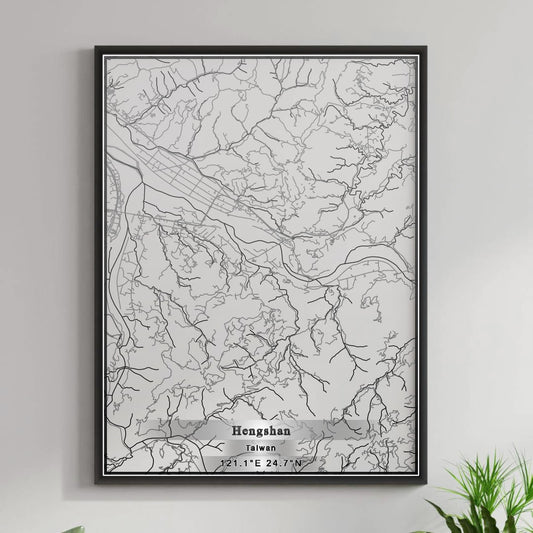 ROAD MAP OF HENGSHAN, TAIWAN BY MAPBAKES