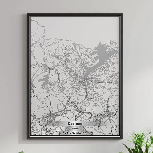 ROAD MAP OF KEELUNG, TAIWAN BY MAPBAKES