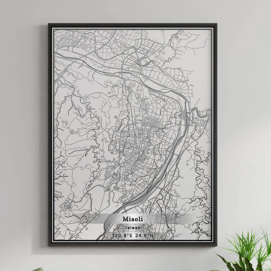 ROAD MAP OF MIAOLI, TAIWAN BY MAPBAKES