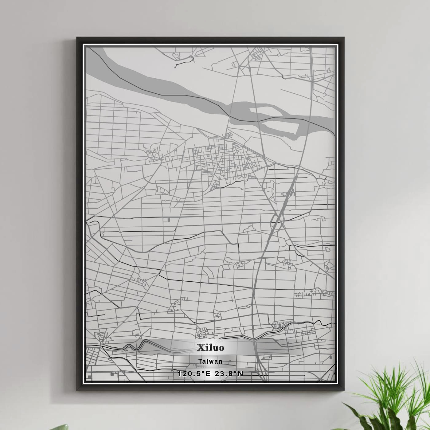 ROAD MAP OF XILUO, TAIWAN BY MAPBAKES