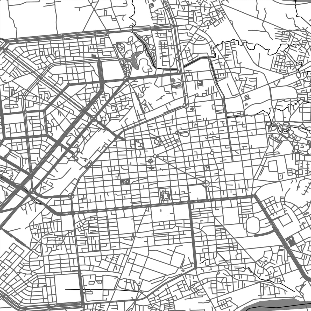 ROAD MAP OF CHIAYI, TAIWAN BY MAPBAKES