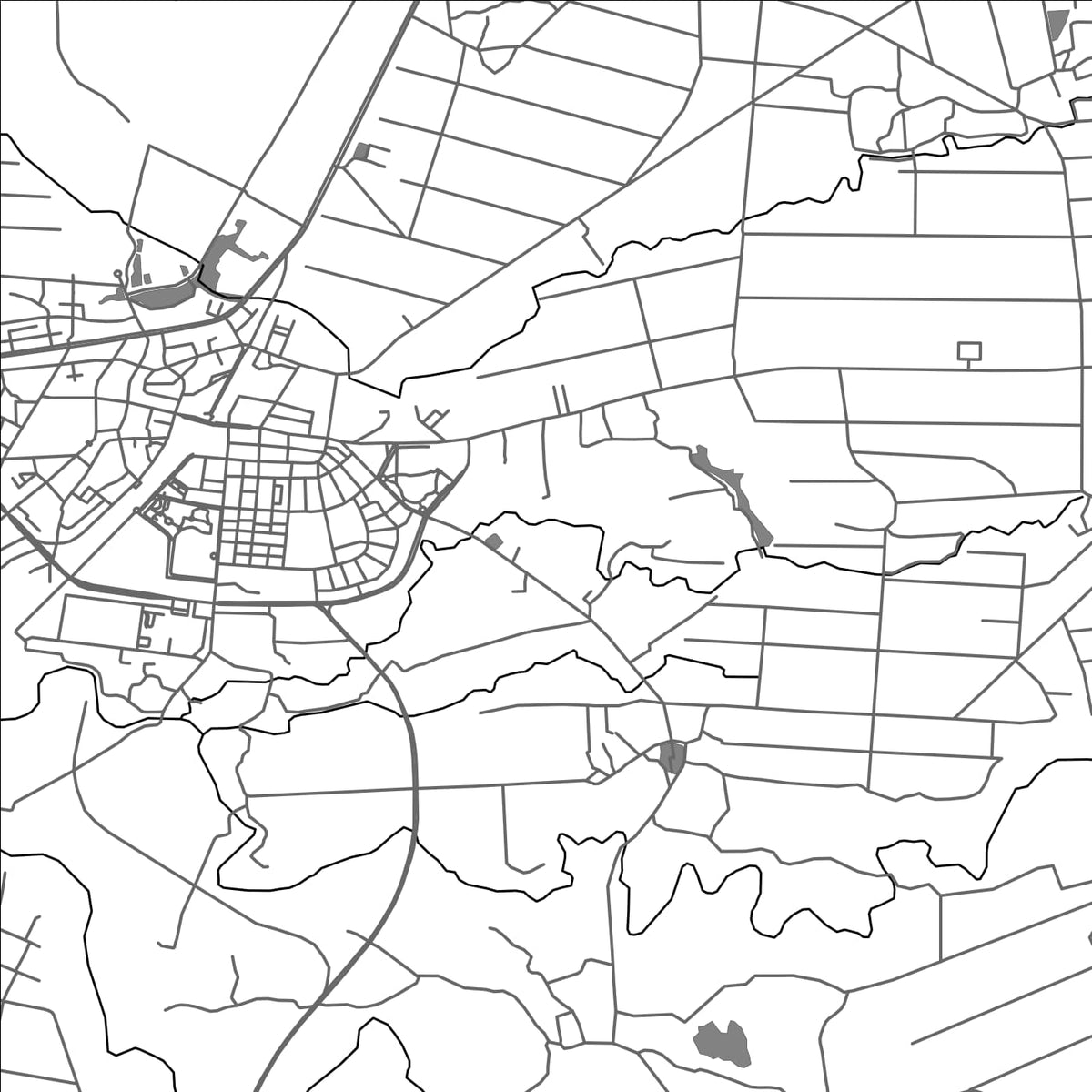ROAD MAP OF DALIN, TAIWAN BY MAPBAKES