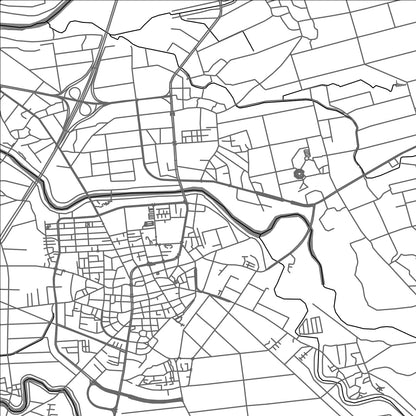 ROAD MAP OF DOUNAN, TAIWAN BY MAPBAKES