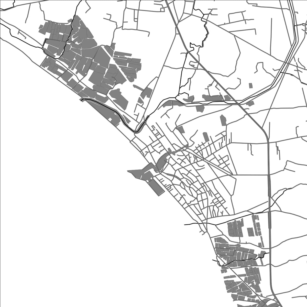 ROAD MAP OF FANGLIAO, TAIWAN BY MAPBAKES