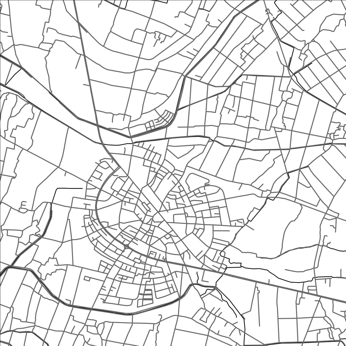 ROAD MAP OF HEMEI, TAIWAN BY MAPBAKES