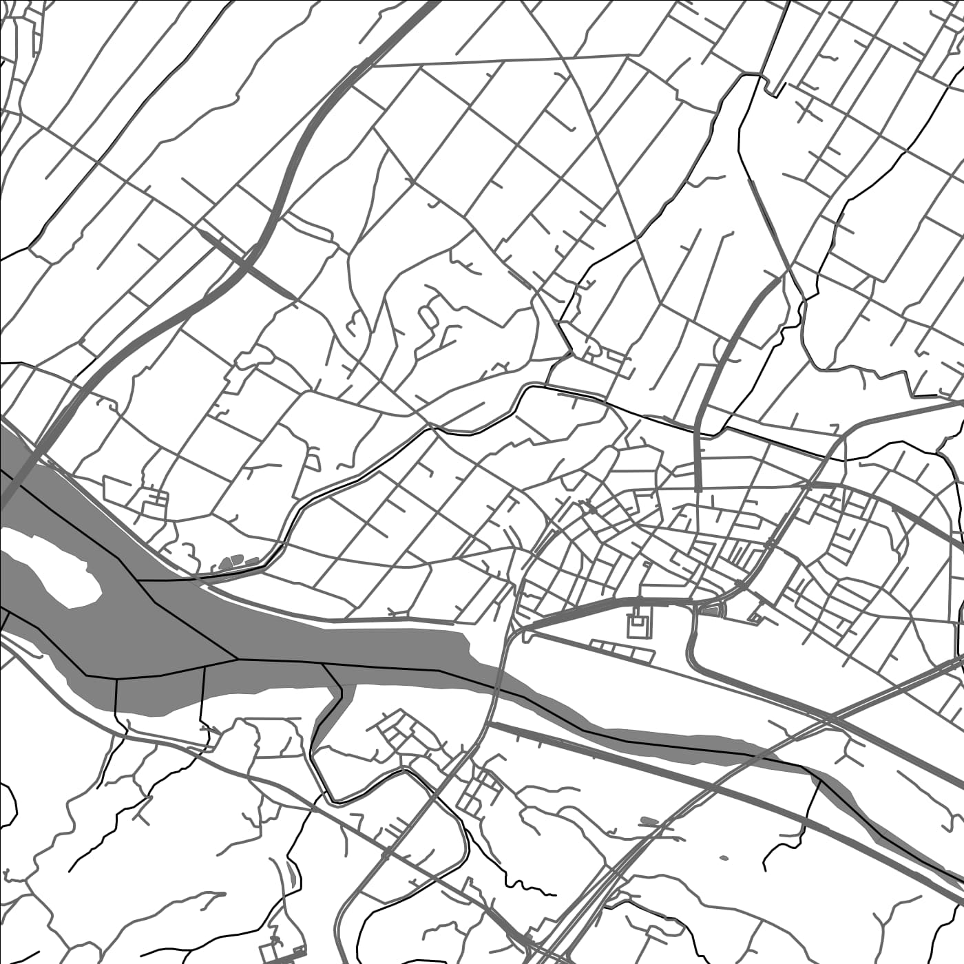 ROAD MAP OF HOULONG, TAIWAN BY MAPBAKES