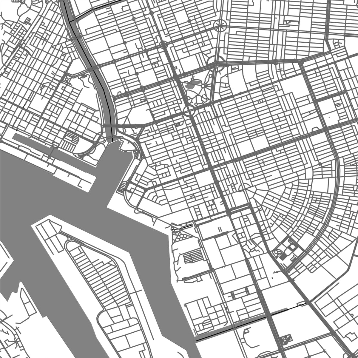 ROAD MAP OF KAOHSIUNG, TAIWAN BY MAPBAKES