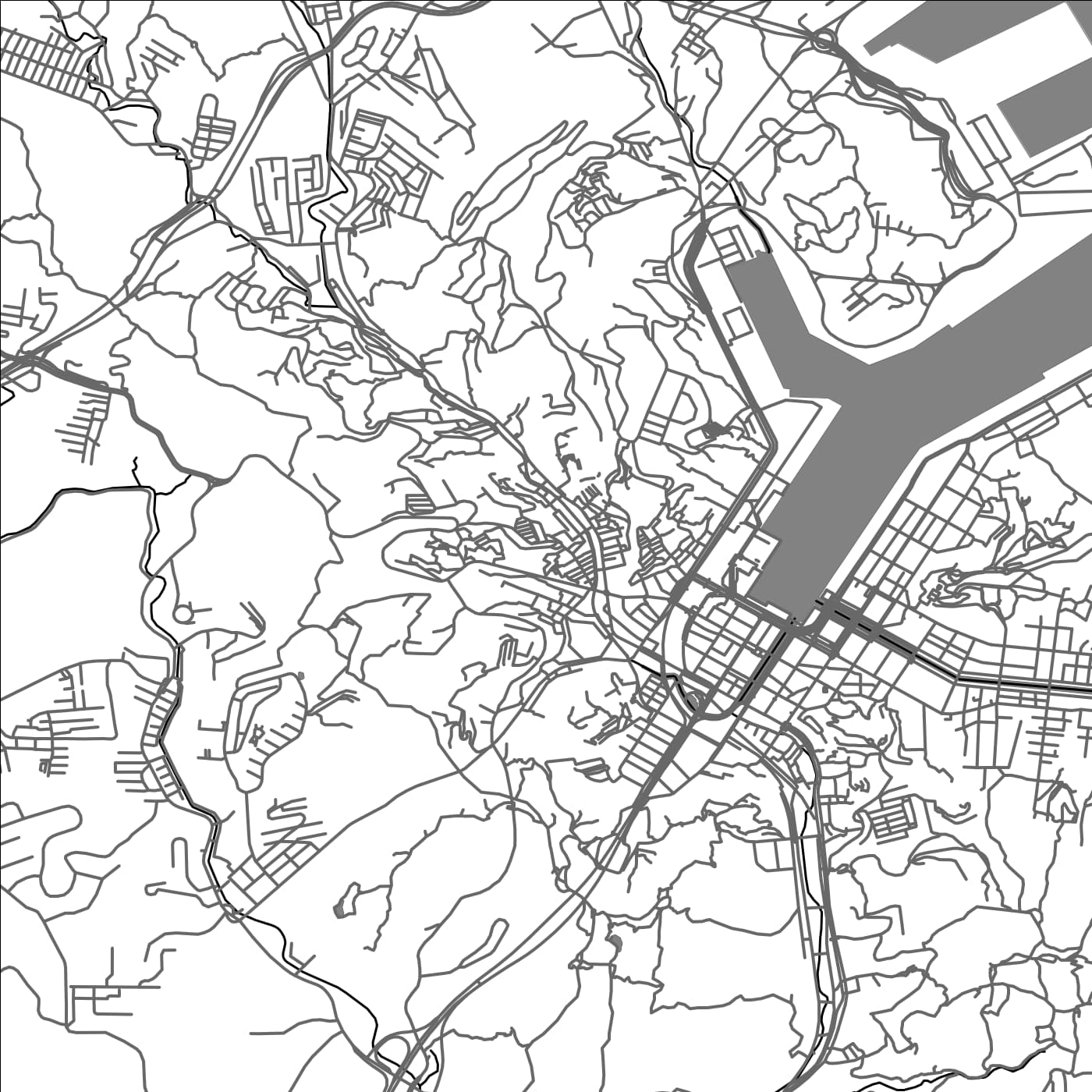 ROAD MAP OF KEELUNG, TAIWAN BY MAPBAKES