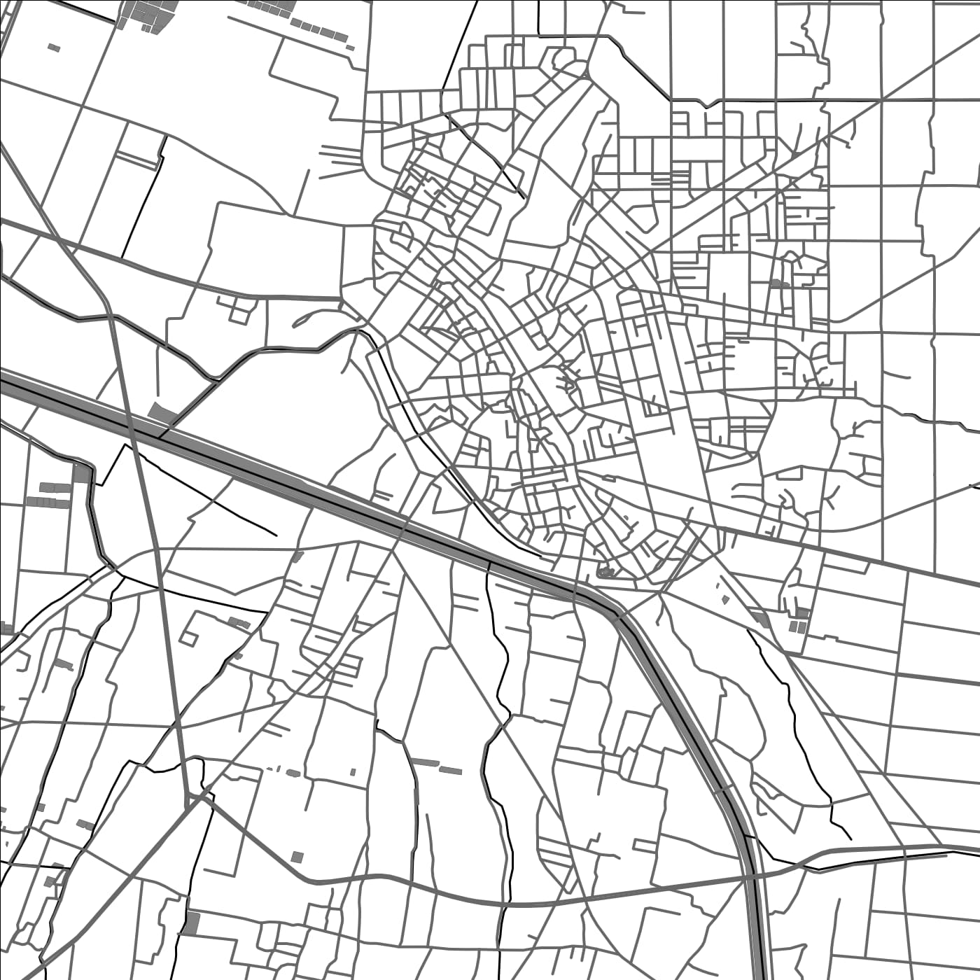 ROAD MAP OF LUGANG, TAIWAN BY MAPBAKES